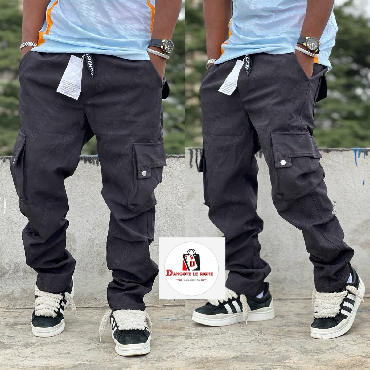 Pantalons cargo tendance homme