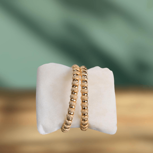 Two pieces modern design gold plated design gold plated bang