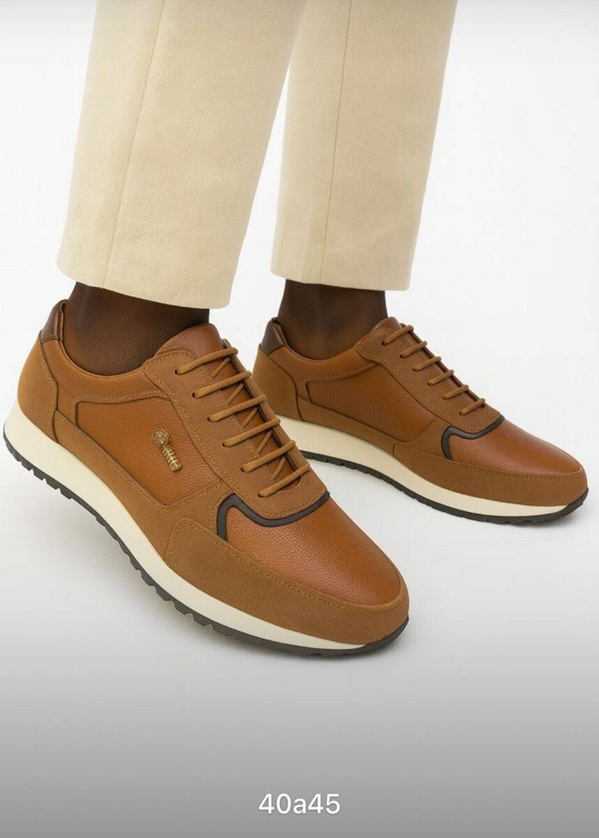 Sneakers élégantes en cuir pour hommes