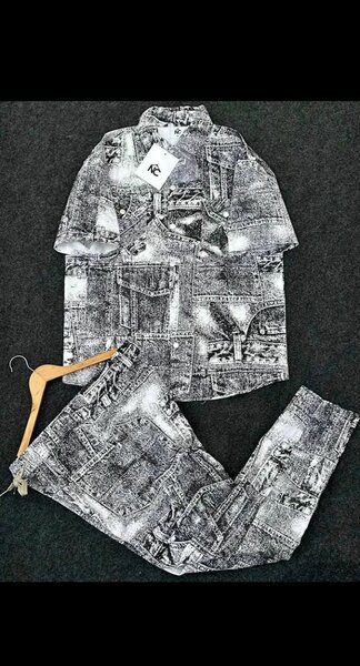 Ensemble chemise et pantalon imprimé