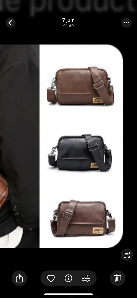 Sacoche Homme en Cuir Élégante