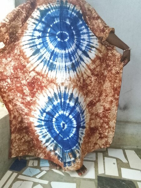 Caftan Tissu Batik Coloré