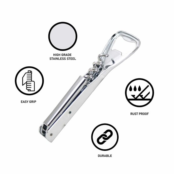 Premium Stainless Steel Corkscrew