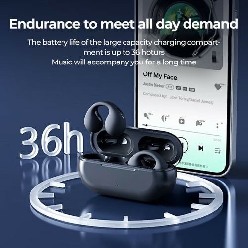 New bone conduction ear clip TWS earbuds gaming headset
