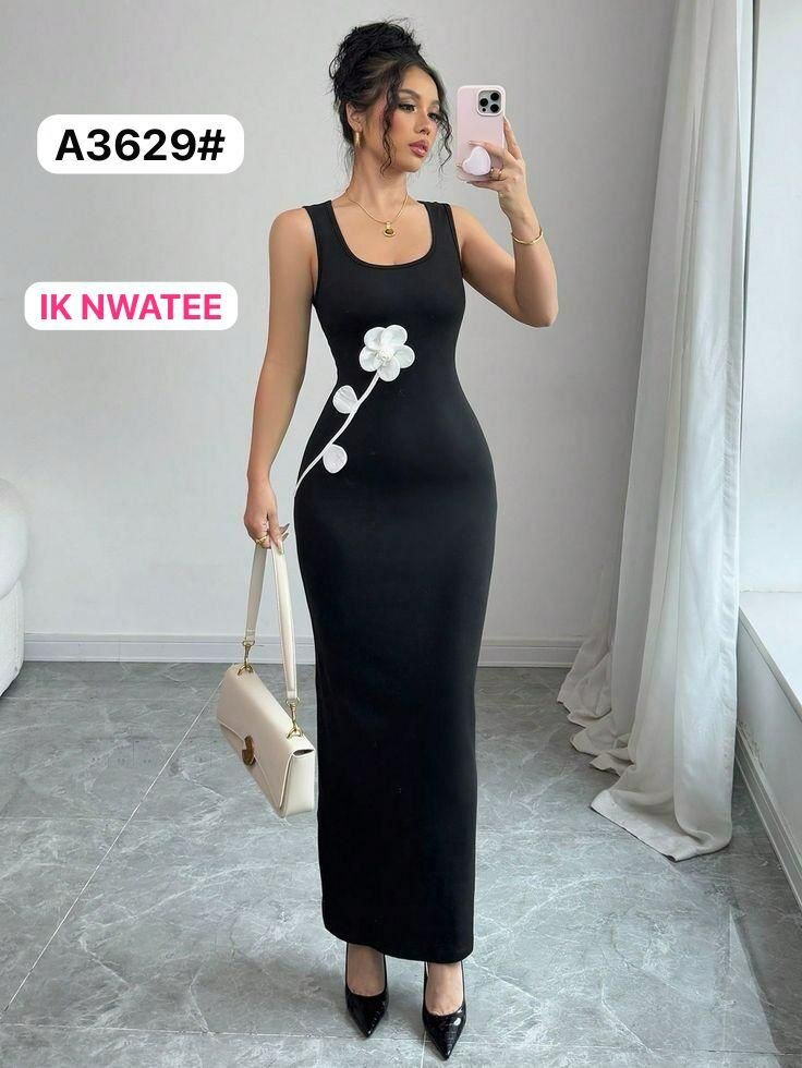 Robe Noire Élégante Femme
