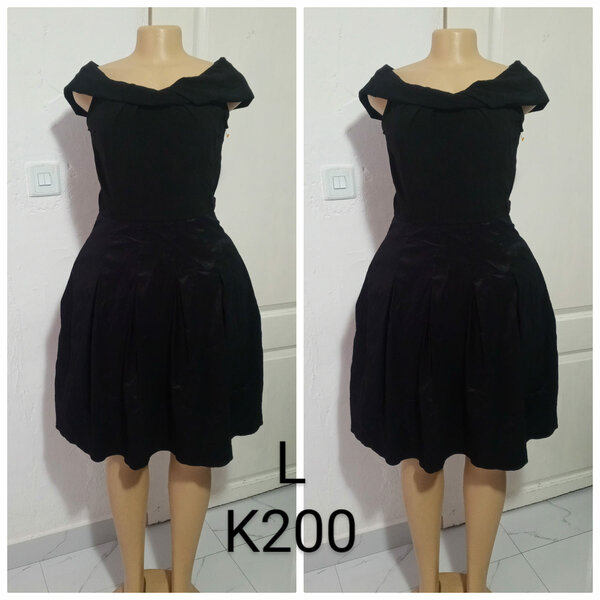 Women's black dress, size L
