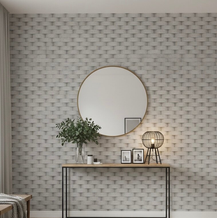 Papier Peint 3D Effet Brique