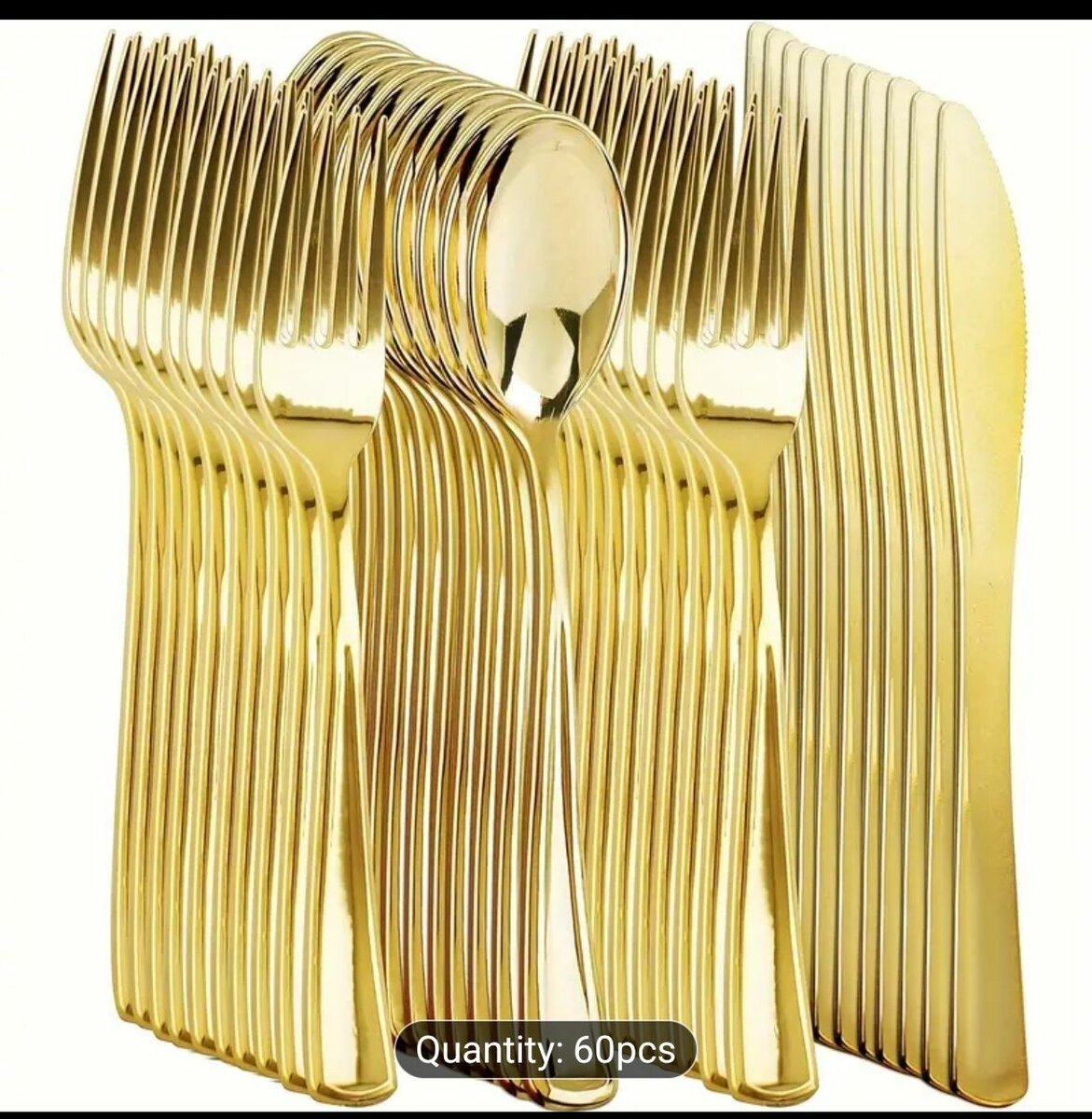 Set de couverts dorés 24pièces