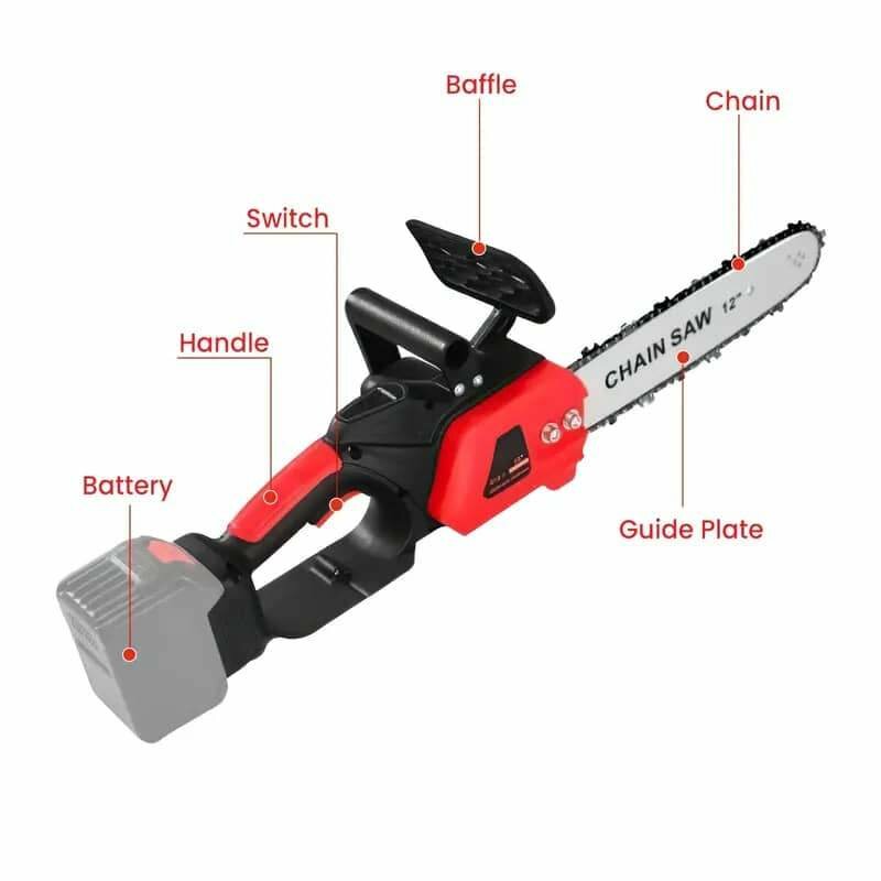 Scie électrique sans fil 12"