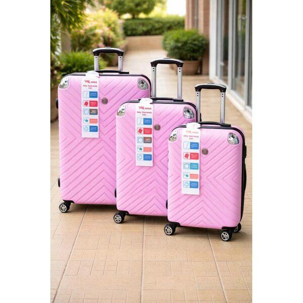 Ensemble de valises roses