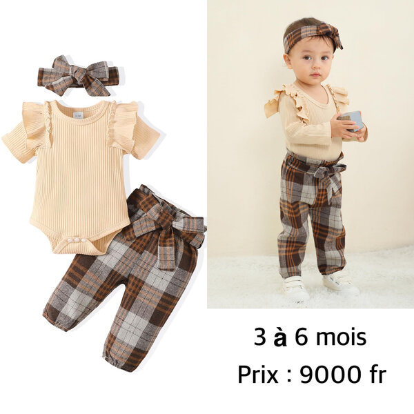 Ensemble Bébé Mode 3 pièces