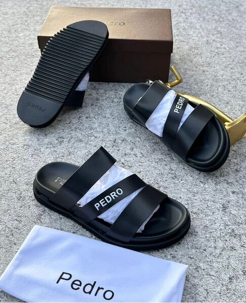 Sandales noires Pedro