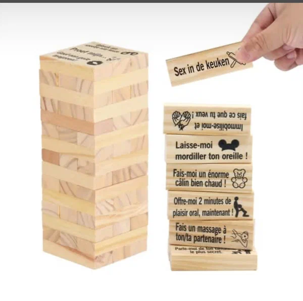 Jenga Érotique Bois