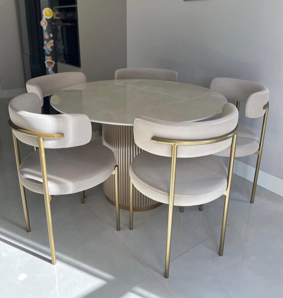 Table ronde en marbre élégant