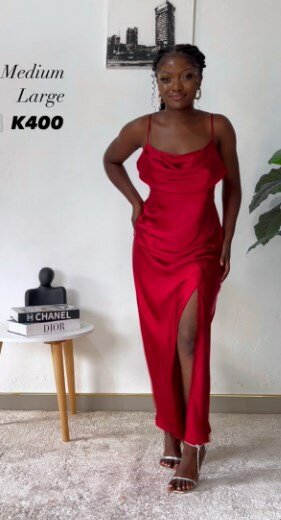 Burgundy dress, maxi