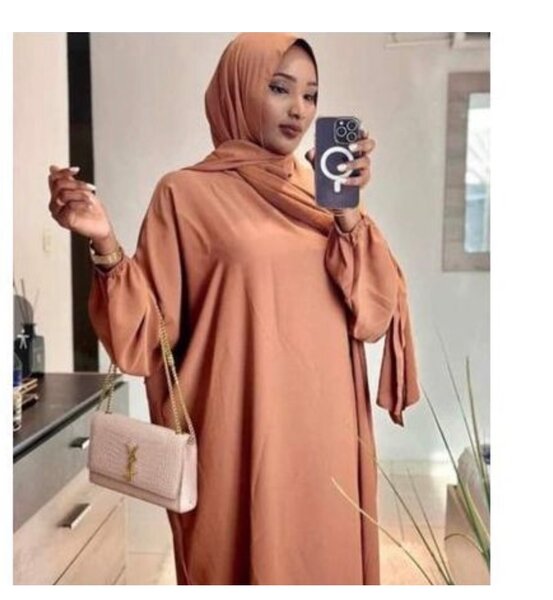 Abaya marron pour femme