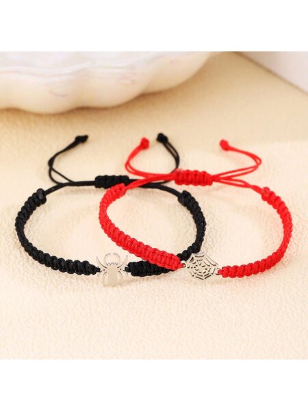 Bracelets en cordon tressé duo