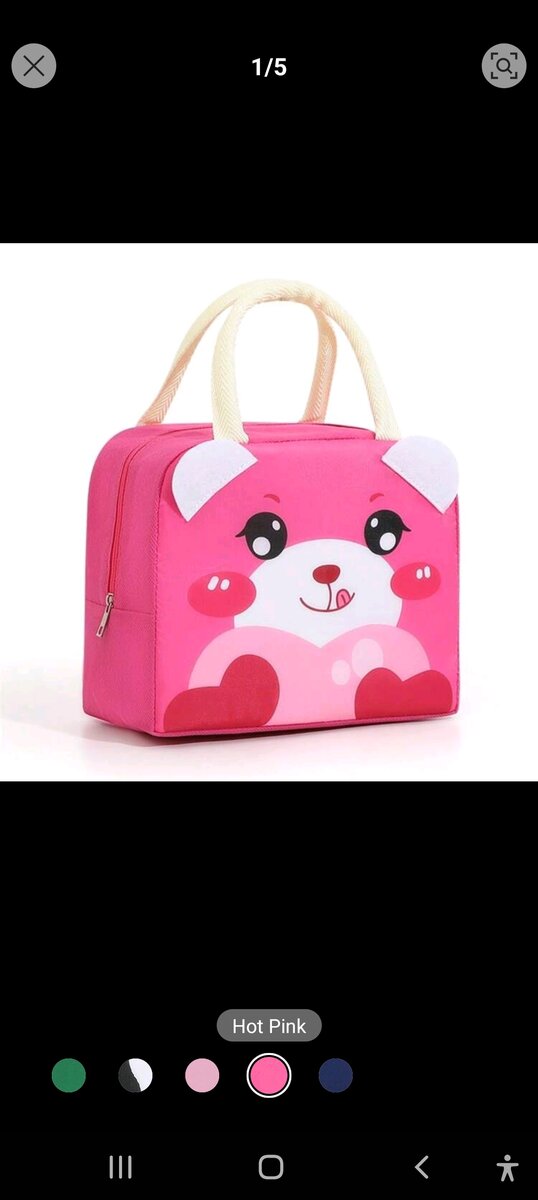 Lunch bag for girls