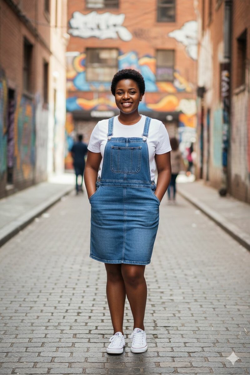 Robe Salopette en Jean Denim