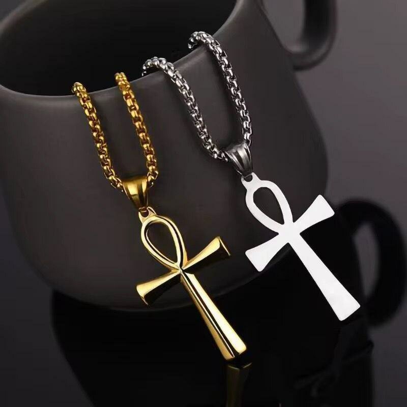 Collier Pendentif Ankh Style Égyptien