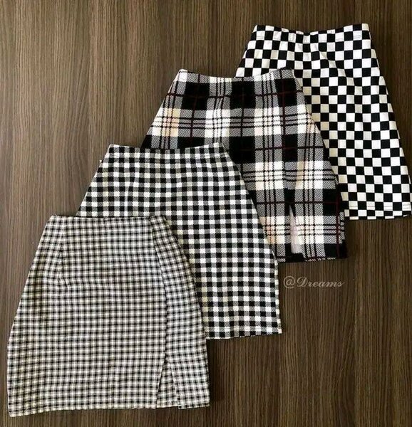 Jupes plissées à carreaux