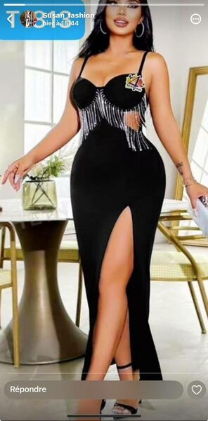 Robe Élegante à Franges