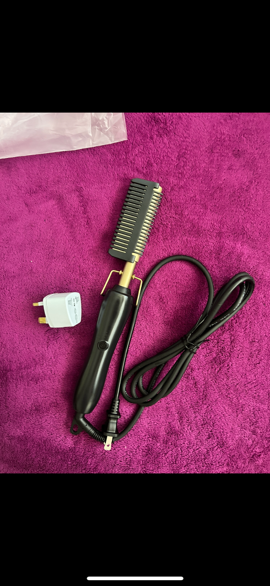 Electric hot hair comb