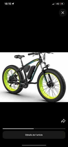 VTT Électrique Fat Bike
