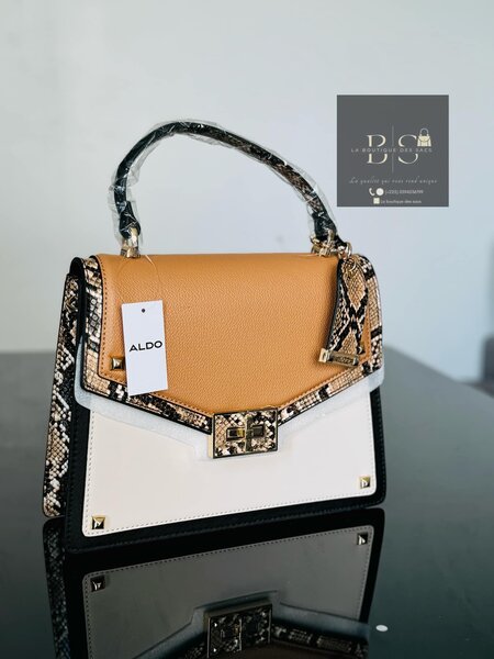 Sac blanc-brun