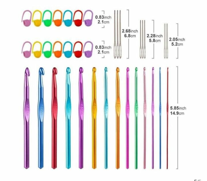 Crochets en aluminium colorés