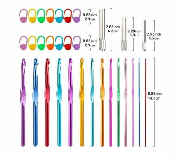 Crochets en aluminium colorés