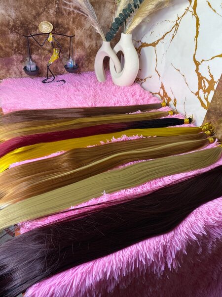 Bone straight(braids ext)