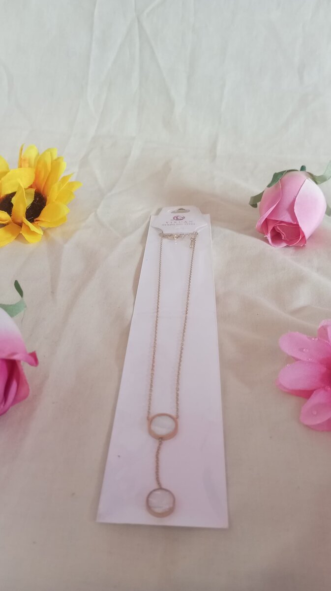 Collier pendentif cercle doré