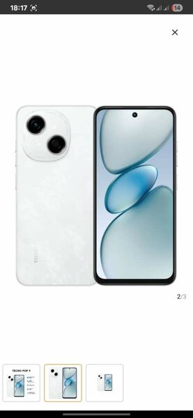 Smartphone Tecno Pop 9 128+3+3