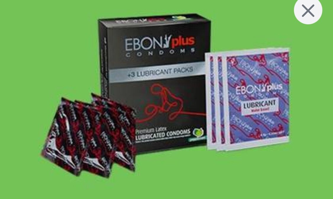 Ebony  plus condoms