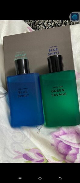 Zara Man Green Sauvage et Blue Spirit