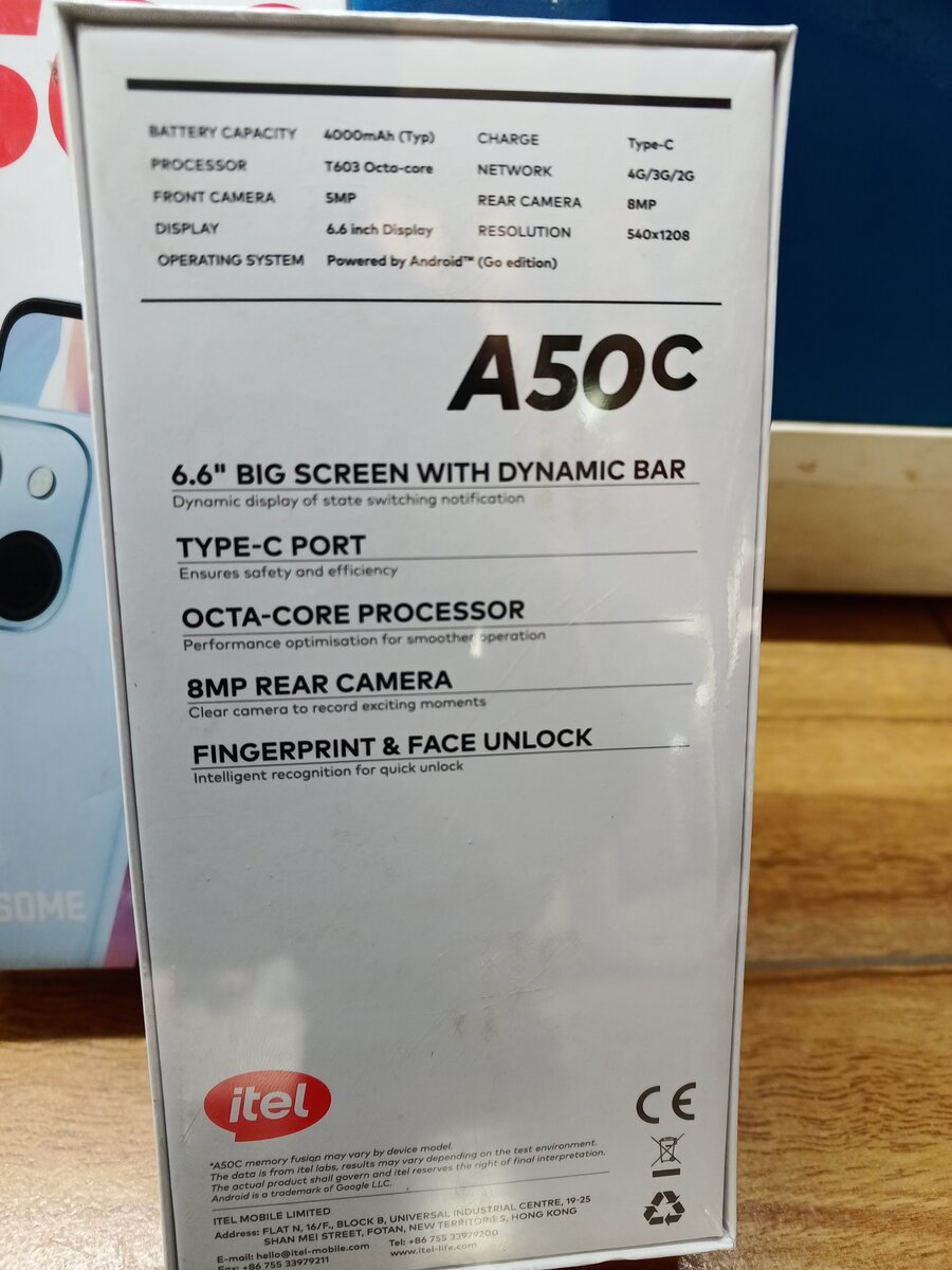 Itel A50C