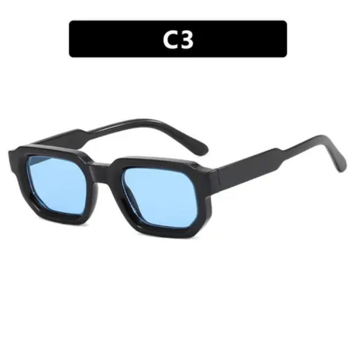 Lunettes Carrées Bleu Noir
