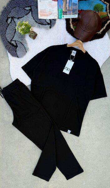 Tenue décontractée noire homme