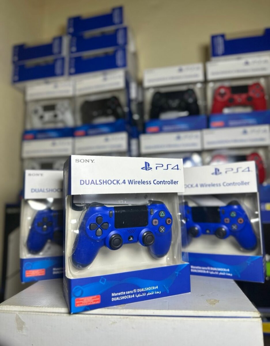 Manette PS4 bleue sans fil