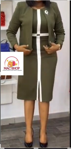 Élégant Tailleur Femme Vert
