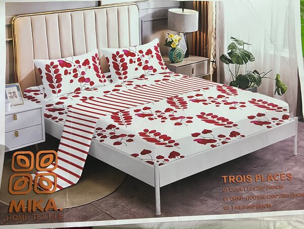 Draps-housses trois place