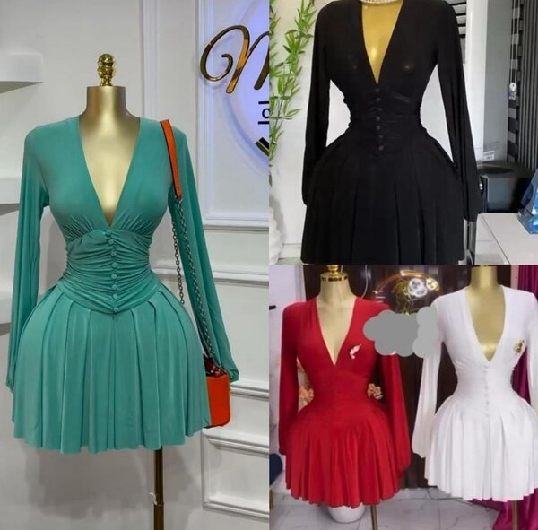 Robe plissée élégante