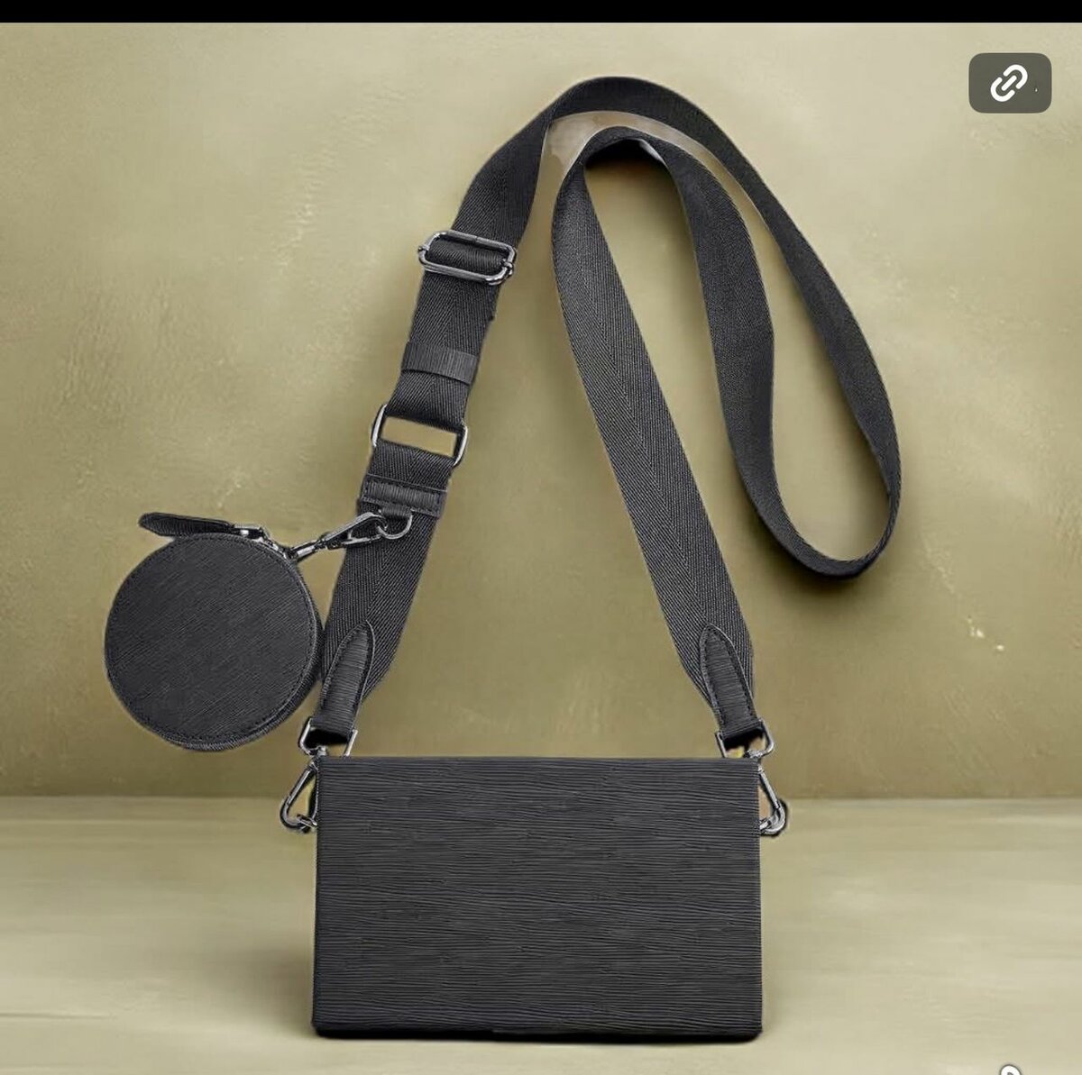 Sac bandoulière noir ZARA