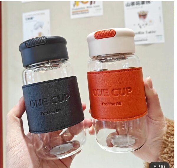 Tea separation / glass potable cap