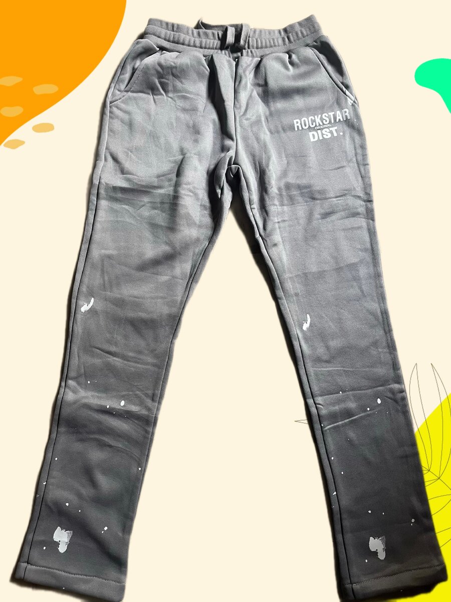 ROCKSTAR DIST sweatpants gris