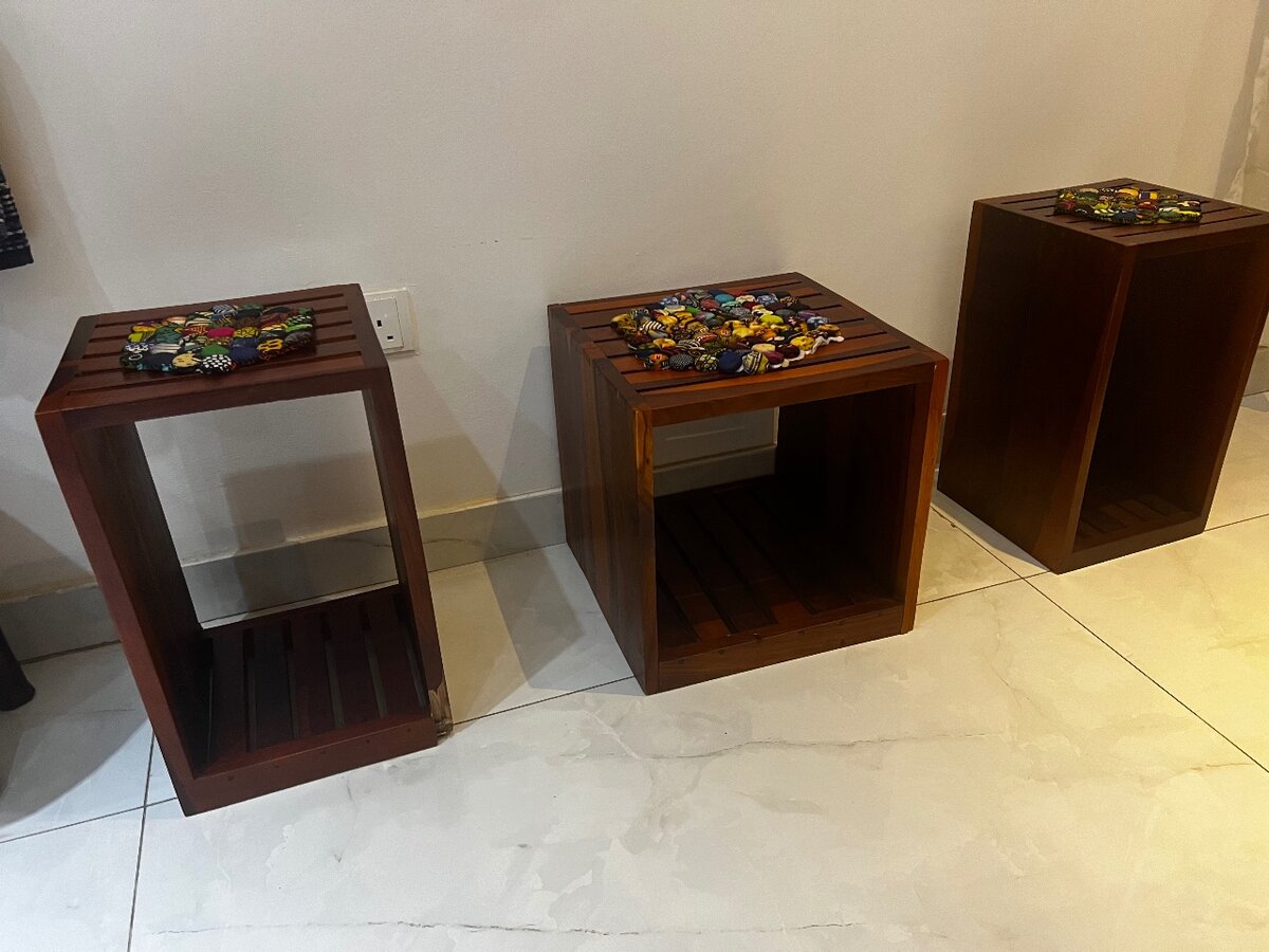 Wooden side tables