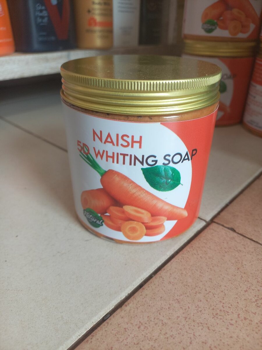 Carrot whitening soap