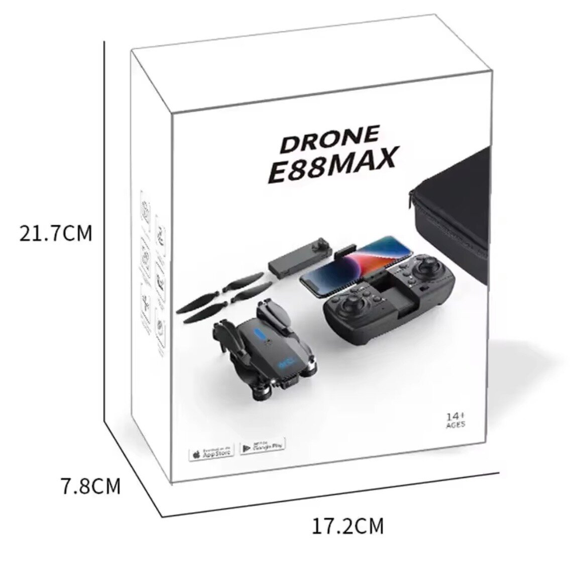 Drone E88MAX avec Caméra HD