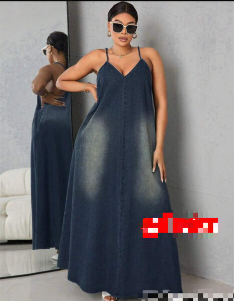 Robe jeans en denim élégante